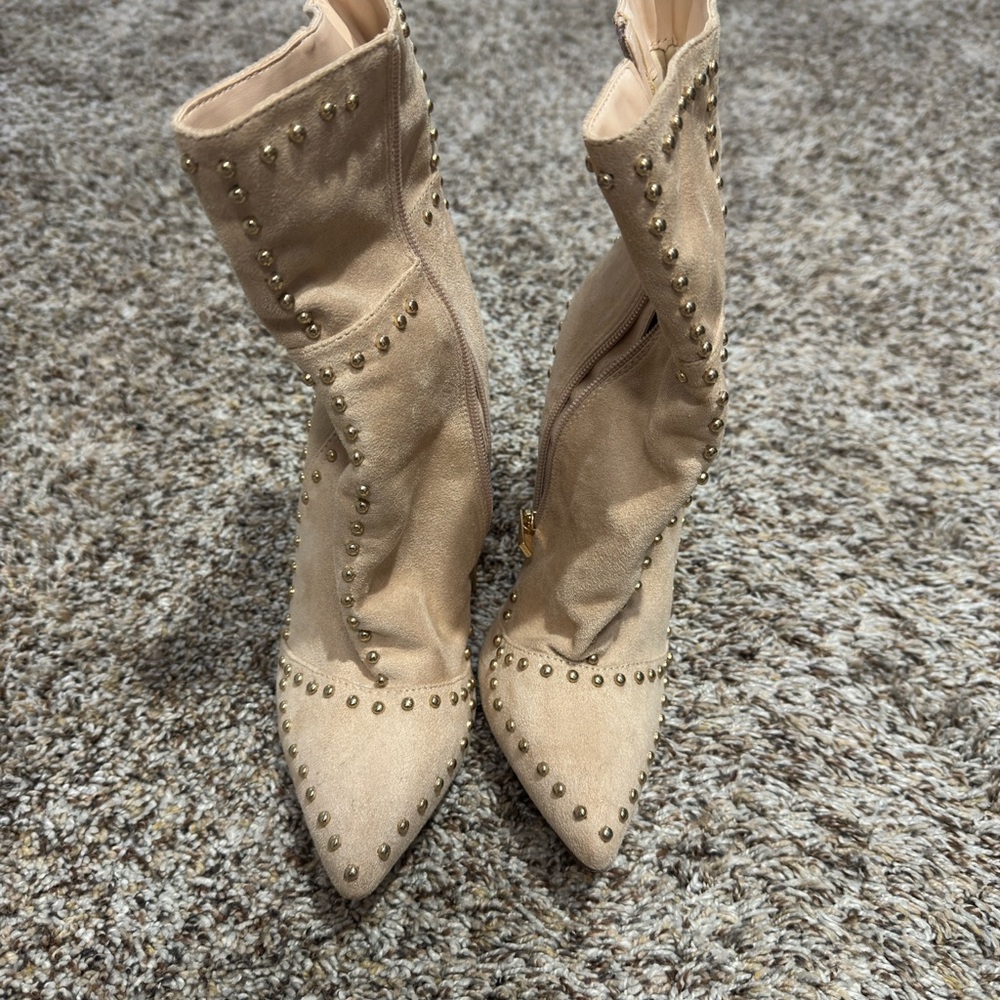 Studded Tan Women's Boots